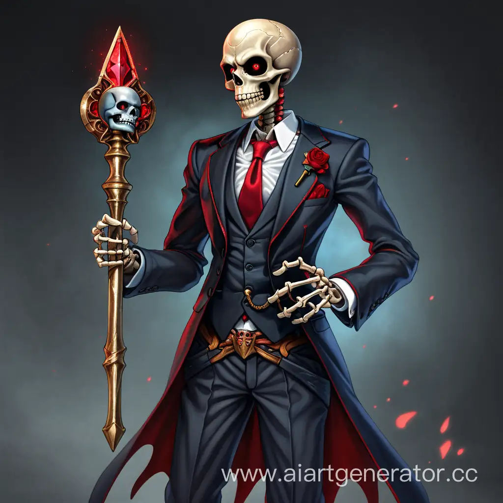 Elegant-Skeleton-in-Formal-Attire-with-Scepter-and-Glowing-Red-Eyes
