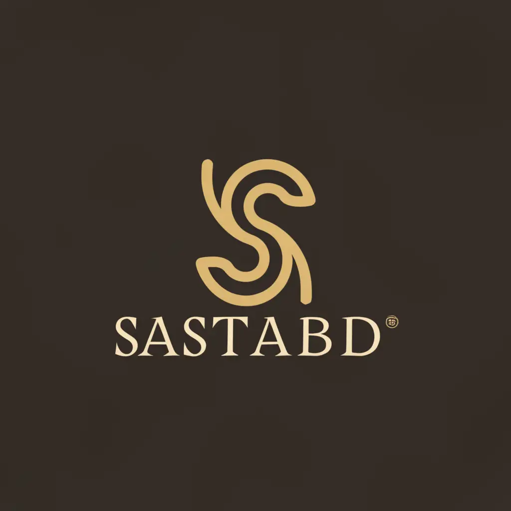 a logo design,with the text "Sastabd", main symbol:S alphabet,Moderate,clear background