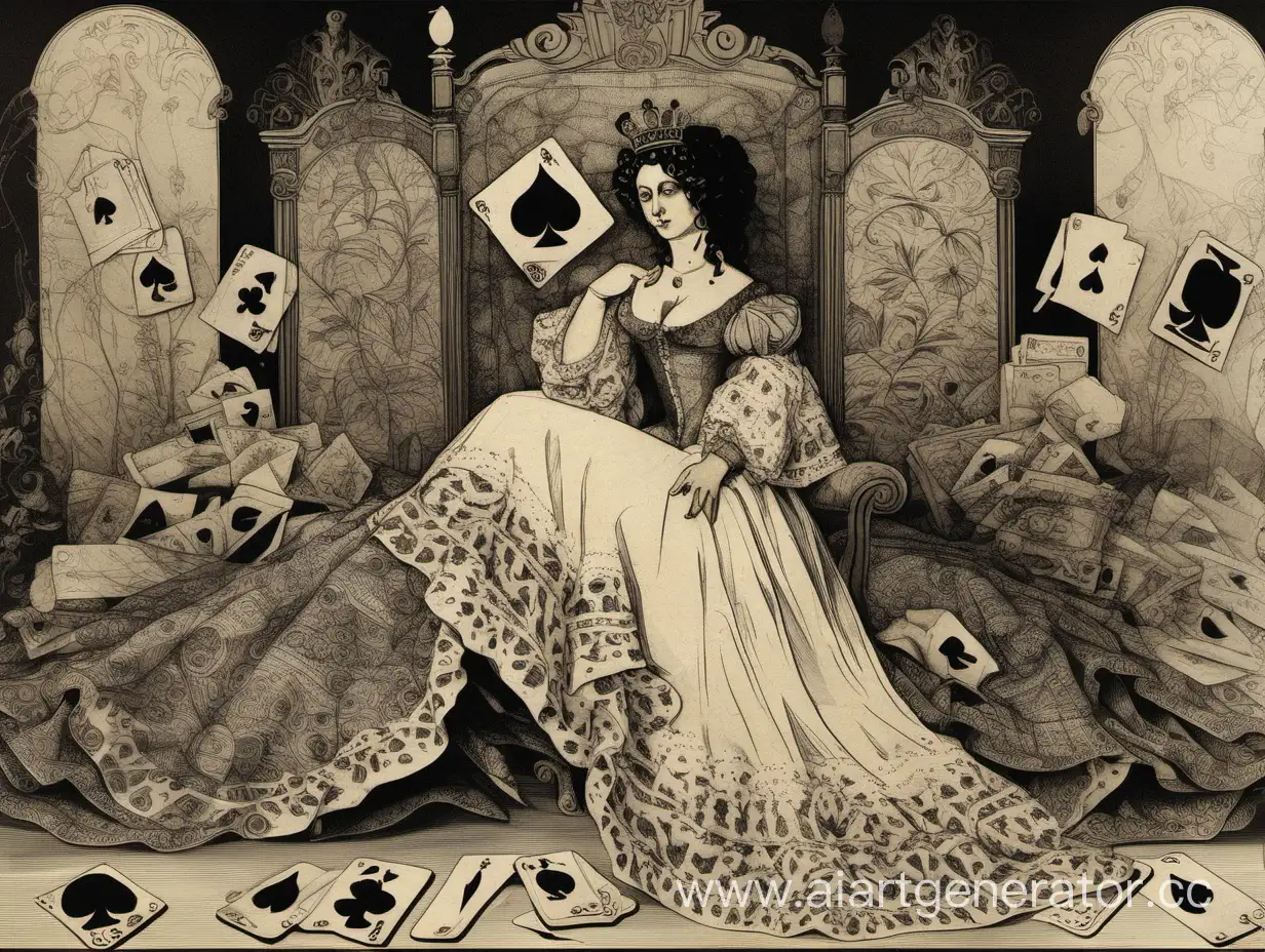 A-S-Pushkins-The-Queen-of-Spades-Illustration