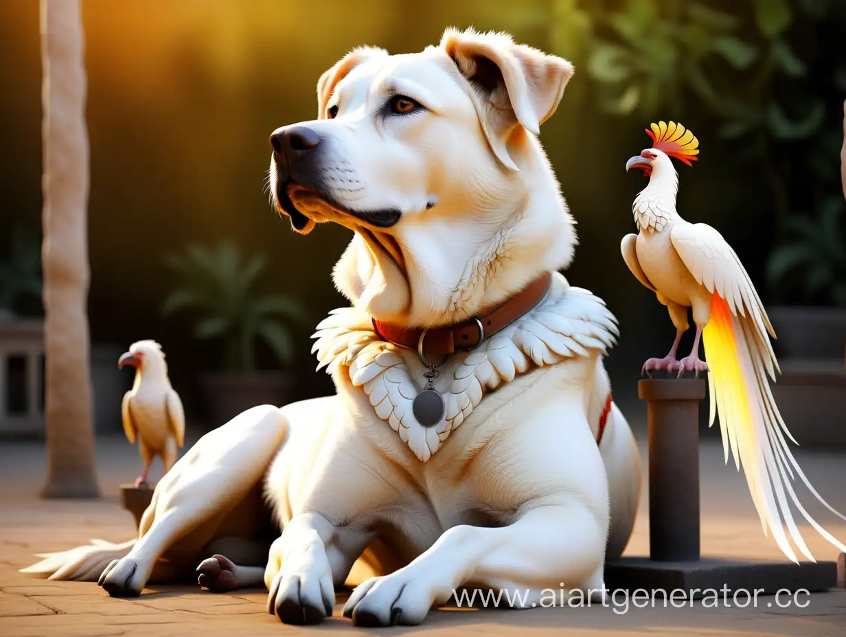 Majestic-Alabai-Dog-with-Phoenix-Companion