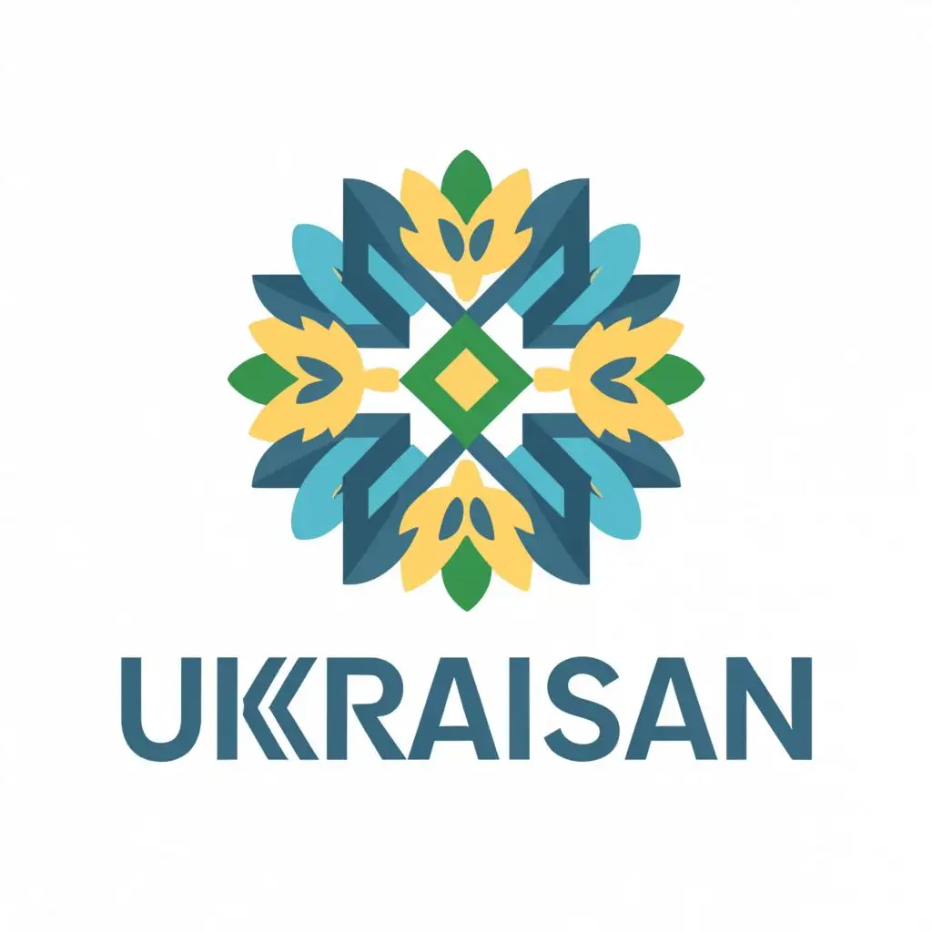 LOGO-Design-for-Ukrainian-Travel-Vibrant-Cultural-Essence-with-Traditional-Motifs-and-Clear-Display