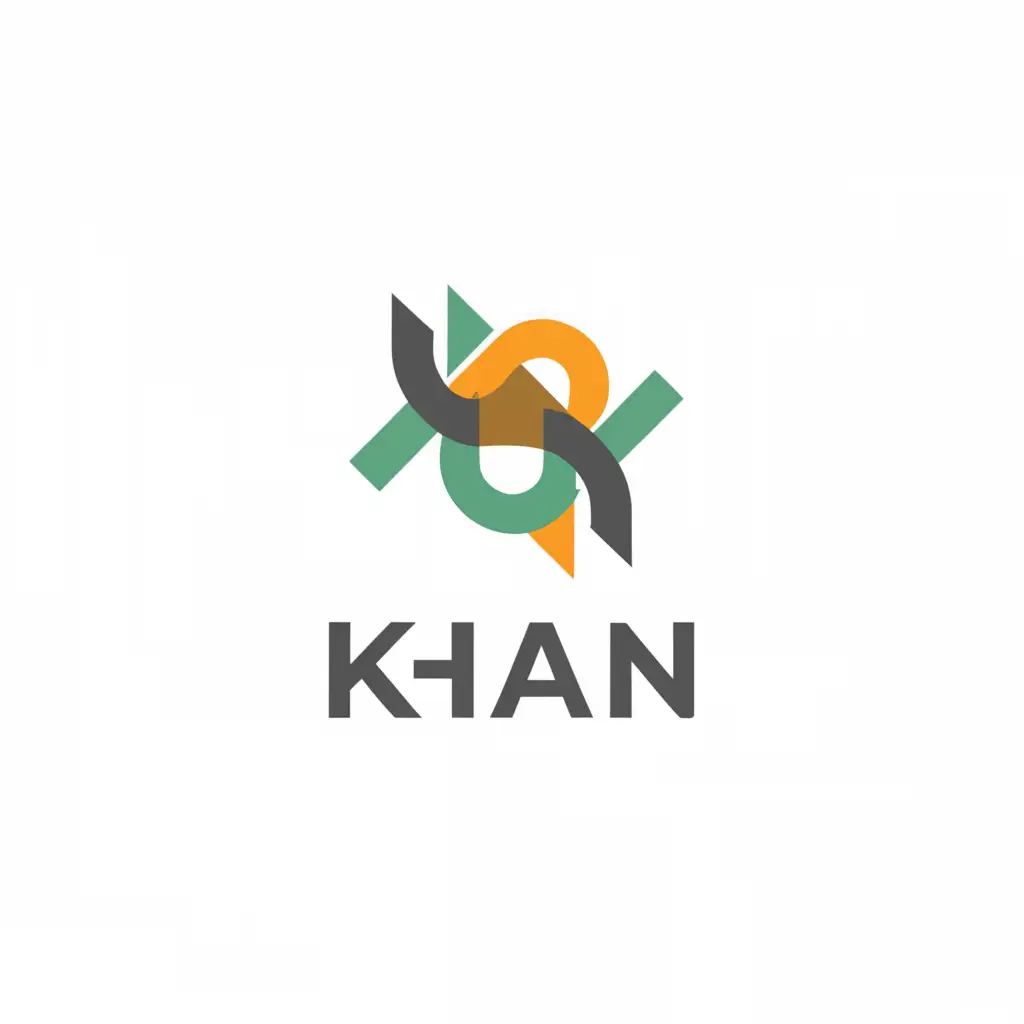a logo design,with the text "KHAN", main symbol:SUPPLIER AND SERVICES,Minimalistic,clear background