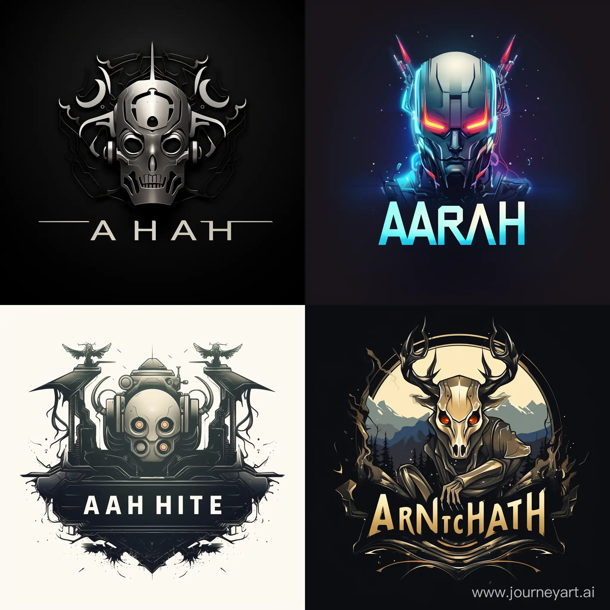 Create a logo for a programmer named AH7