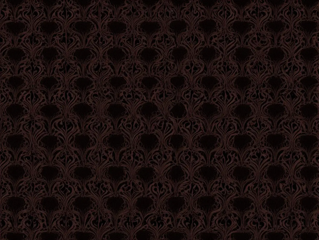 Dark Nihilistic Gothic Pattern in Brown Shades