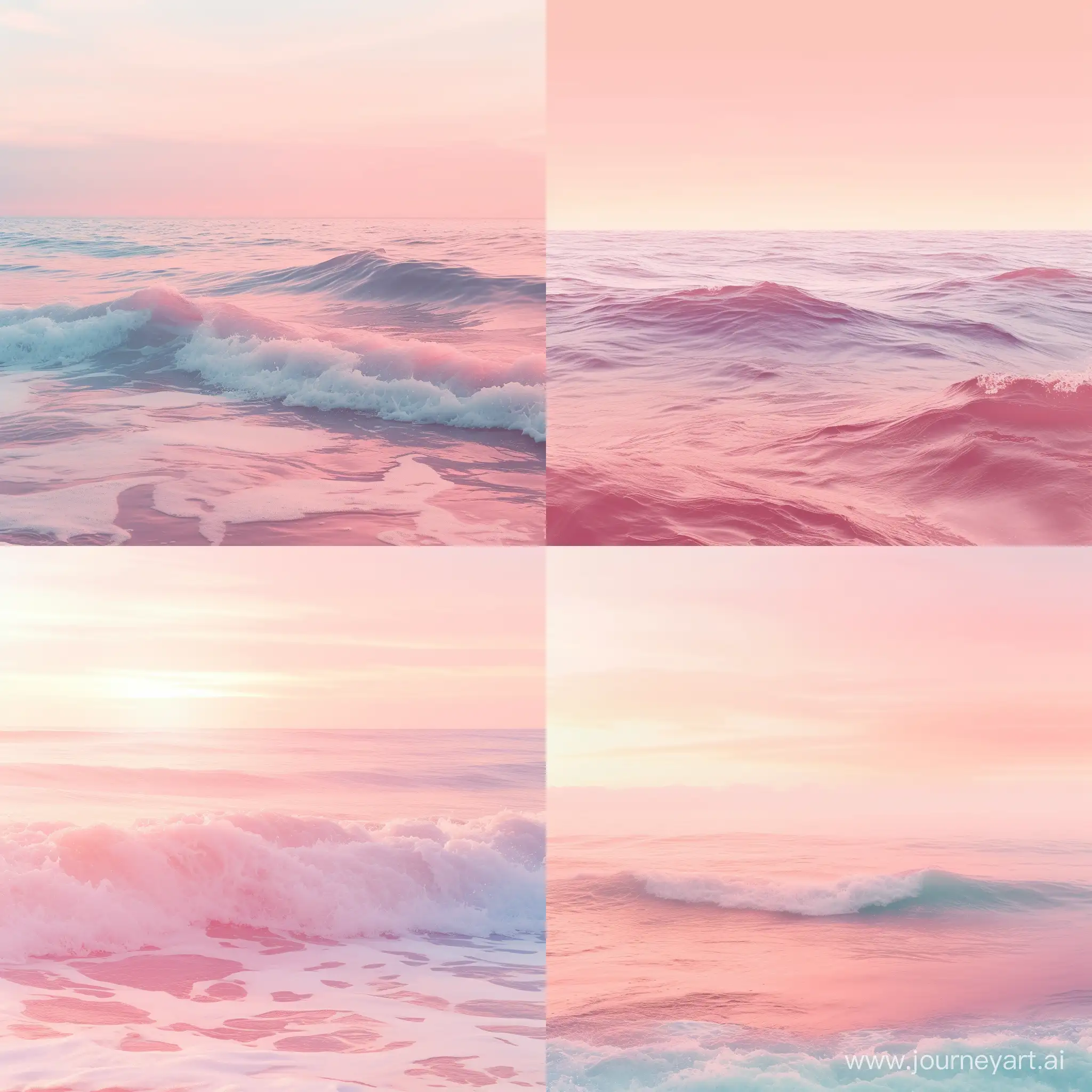 Tranquil-Dawn-Over-Calm-Waves-in-PinkLilac-Hues