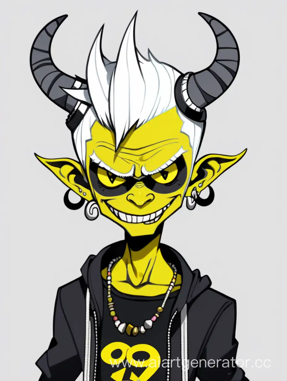 Mischievous-GorillazInspired-Demon-in-Striking-Black-and-Yellow-Outfit