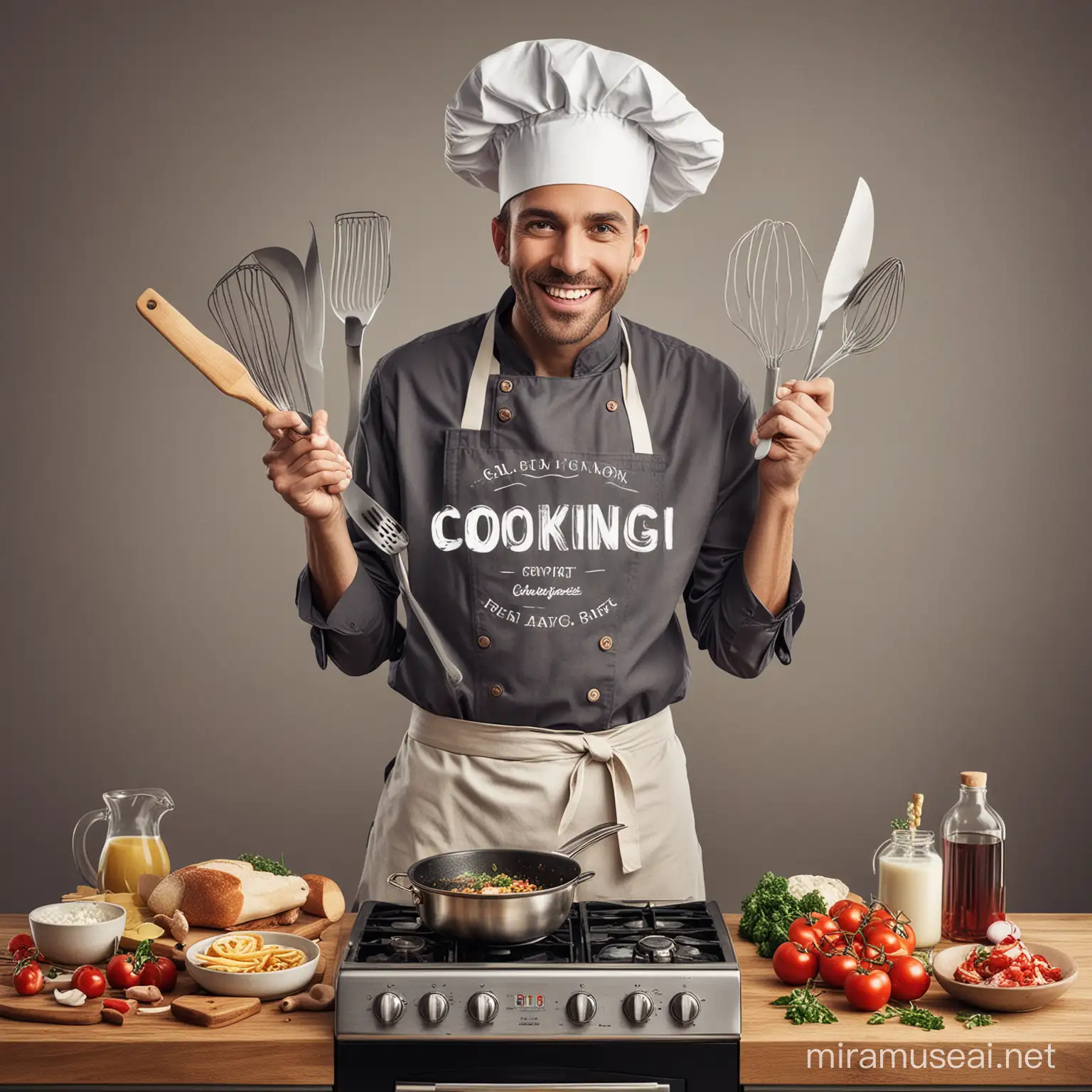 imagen promocional con tematica de cocina