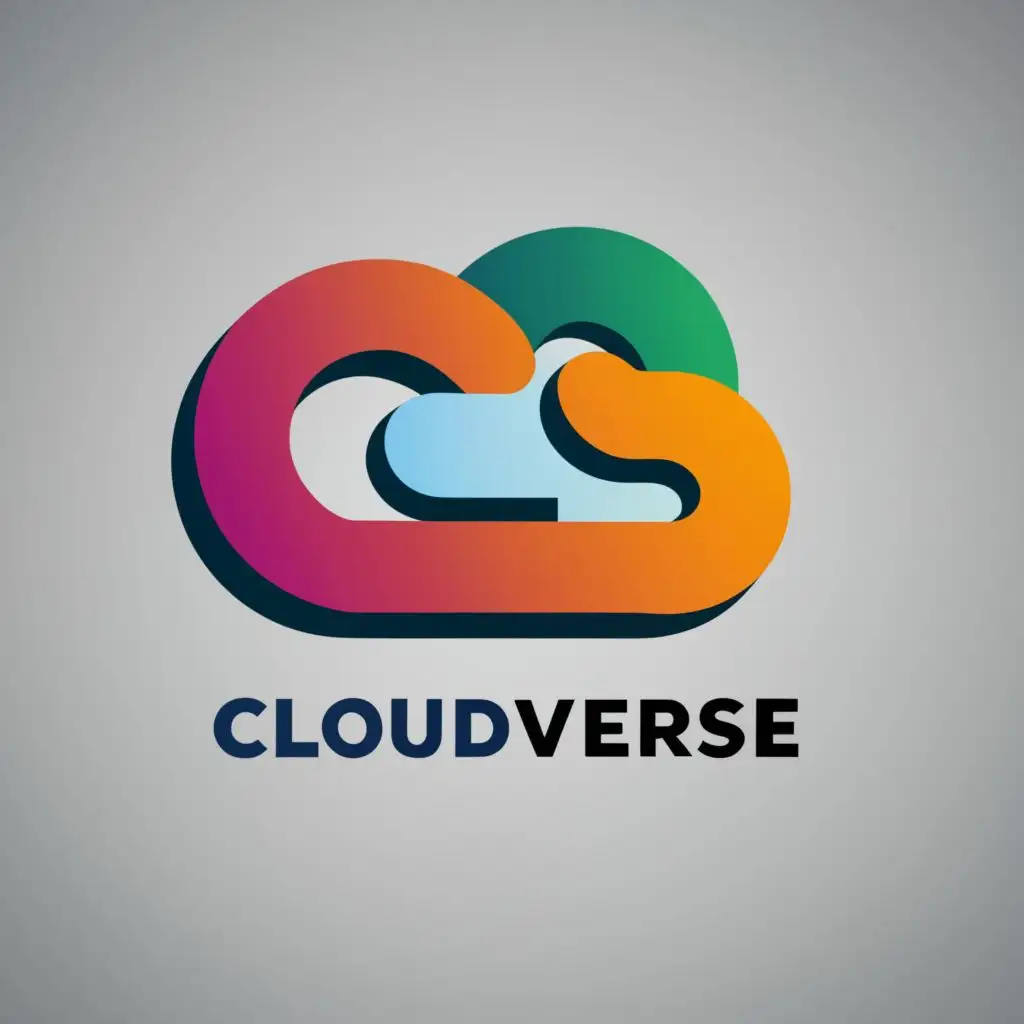 logo, C and S, with the text "CloudVerse ", typography, be used in Education industry