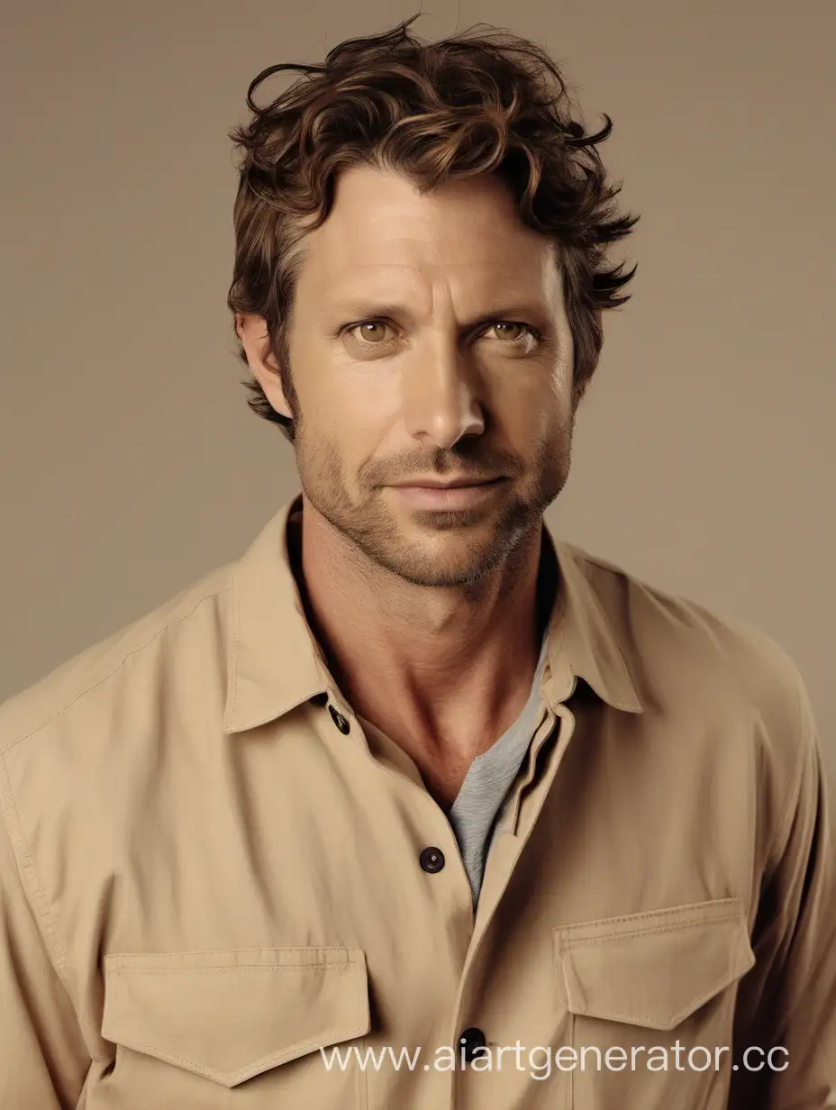Portrait-of-a-Gentleman-35YearOld-Man-with-Light-Stubble-and-Chestnut-Wavy-Hair