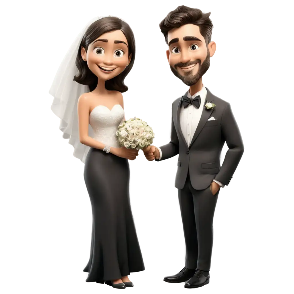 HighQuality-Wedding-Caricature-PNG-Add-Charm-to-Your-Special-Day