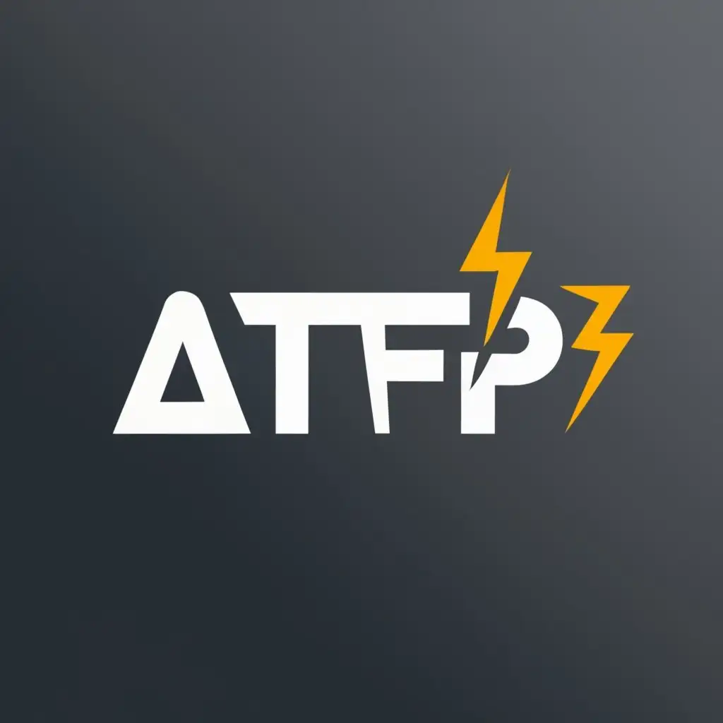logo, Electricity, with the text "ATFP", typography, be used in Technology industry