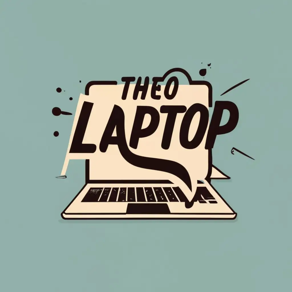 logo, Laptop, with the text "Theo Laptop", typography, be used in Technology and Retail industry, specifically for selling laptops