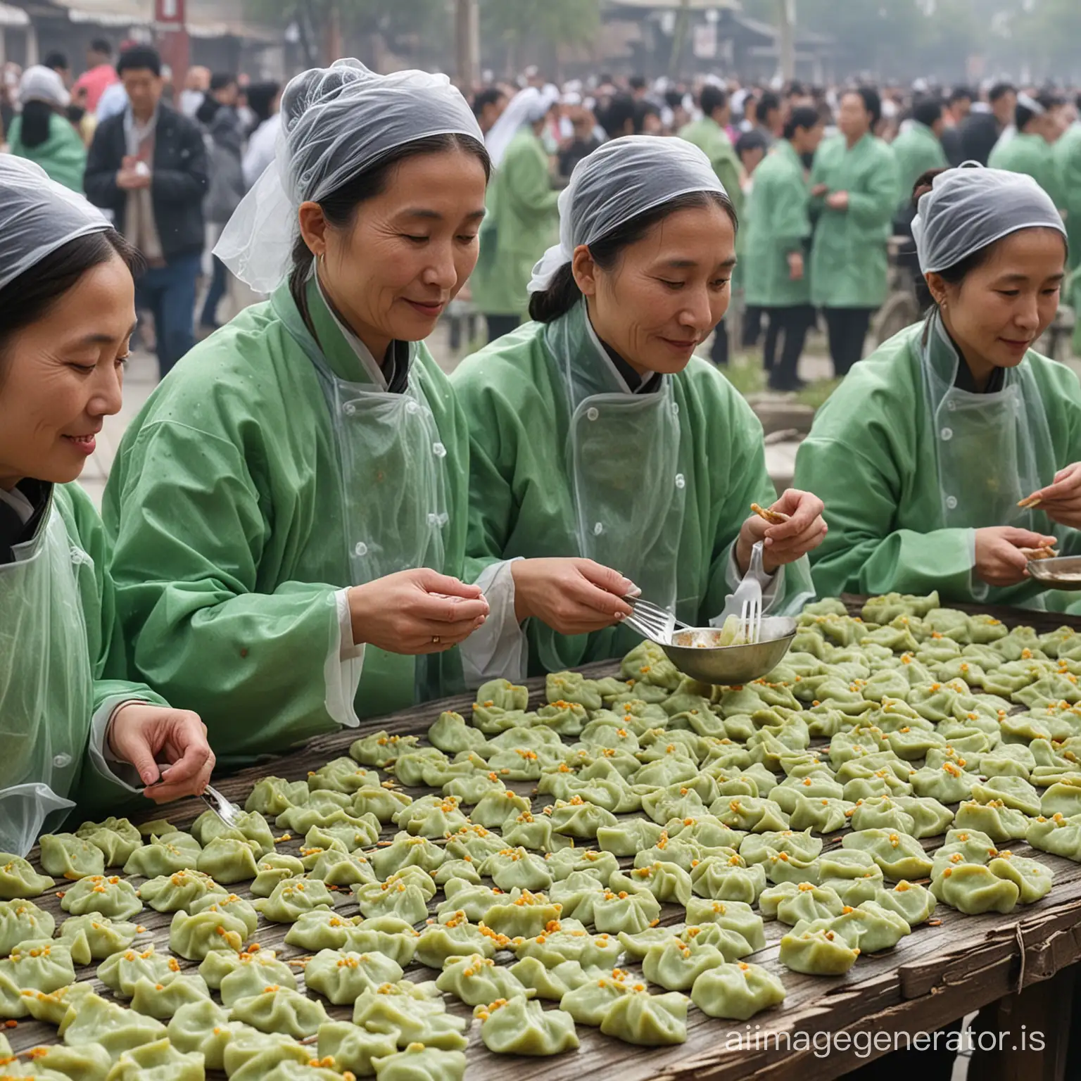Families-Commemorate-Deceased-with-Green-Dumplings-at-Qingming-Festival