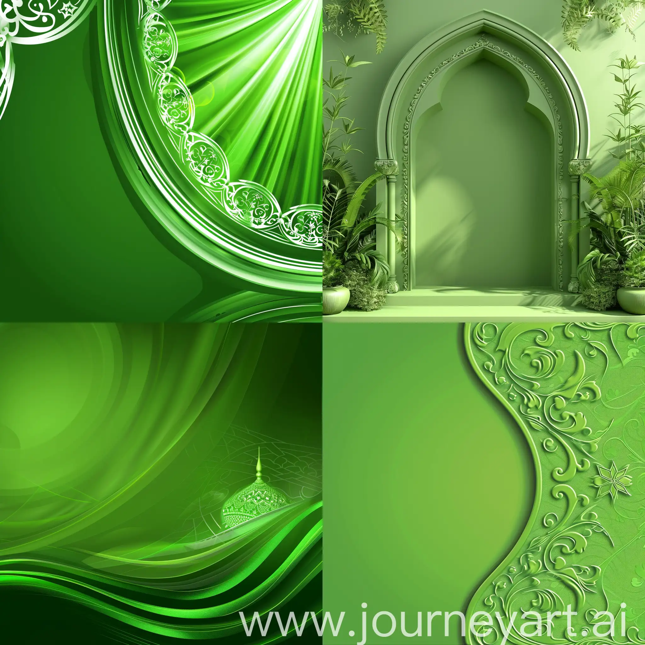 Make A Beautiful Green Modern Background Picture for "Mahmoudism"