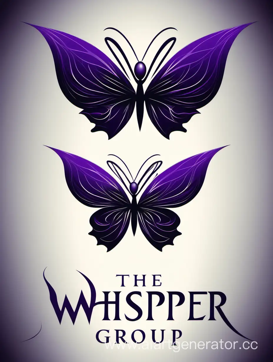 Mystical-Butterfly-Transformation-Elegant-Logo-Design-for-Whisper-Group