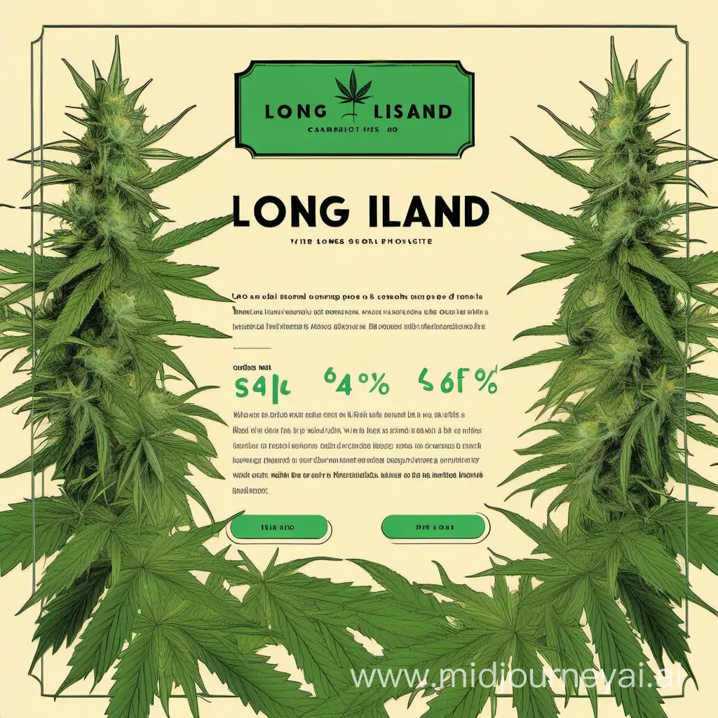 For a small online cannabis shop with a Long Island, New York vibe, the homepage design should encapsulate the diverse, vibrant, and coastal essence of Long Island. It should cater to a sophisticated audience, reflecting both the urban proximity to NYC and the relaxed, beachy atmosphere of Long Island's shores. Here's a detailed concept tailored to this unique locale: