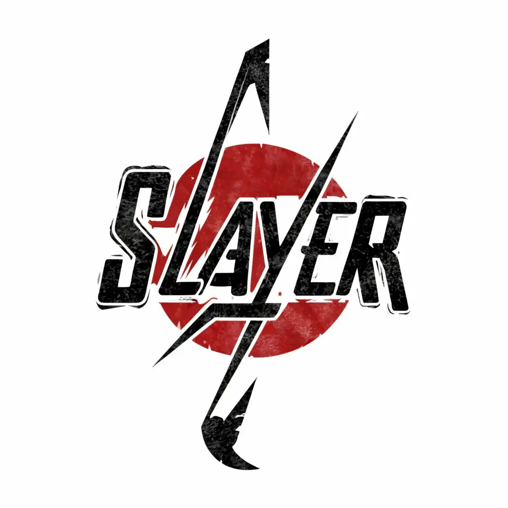 a logo design,with the text "Slayer", main symbol:Og,Moderate,clear background