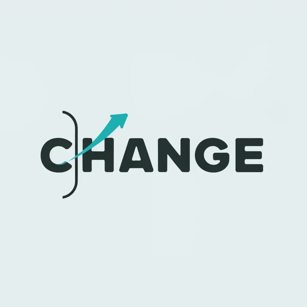a logo design,with the text "Change", main symbol:CHANGING direction movement,Moderate,be used in Nonprofit industry,clear background