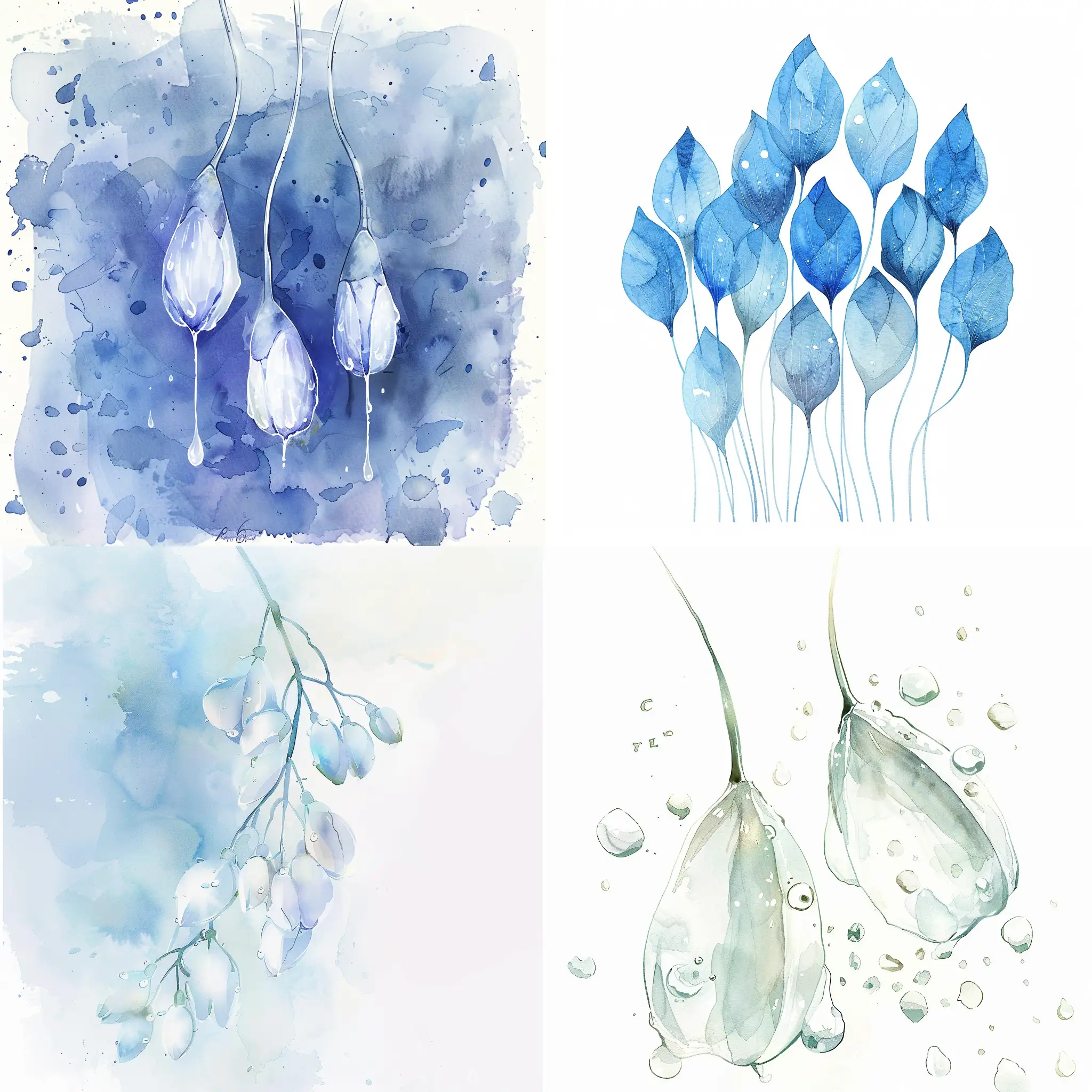 Watercolor super tender snowdrops, digital illustration, perfect lines, centered, detailed, watercolor painting, art station, concept art, smooth, sharp focus, illustration, --v 6 --ar 1:1 --no 22477