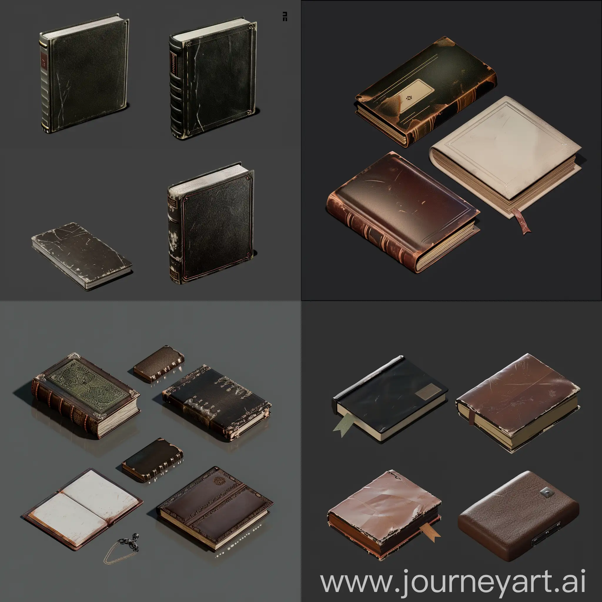 Isometric-Old-Worn-Book-in-Unreal-Engine-5-Style