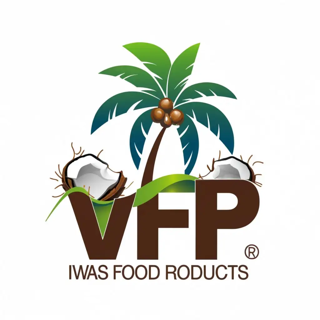 logo, coconut tree, with the text "VFP (Viswas Food Products)",