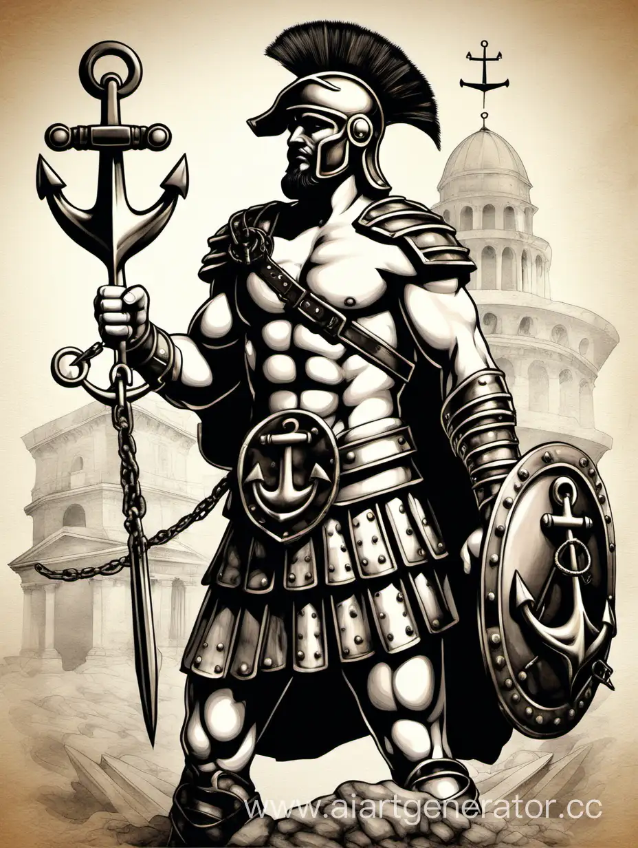 Strong-Gladiator-Holding-Anchor-Cap-Powerful-Ancient-Warrior-Concept-Art