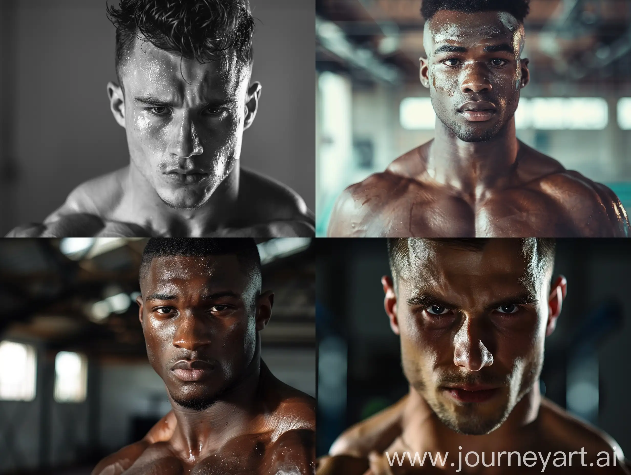 Confident-Muscular-Athlete-Gazing-Intensely-Fitness-Portrait