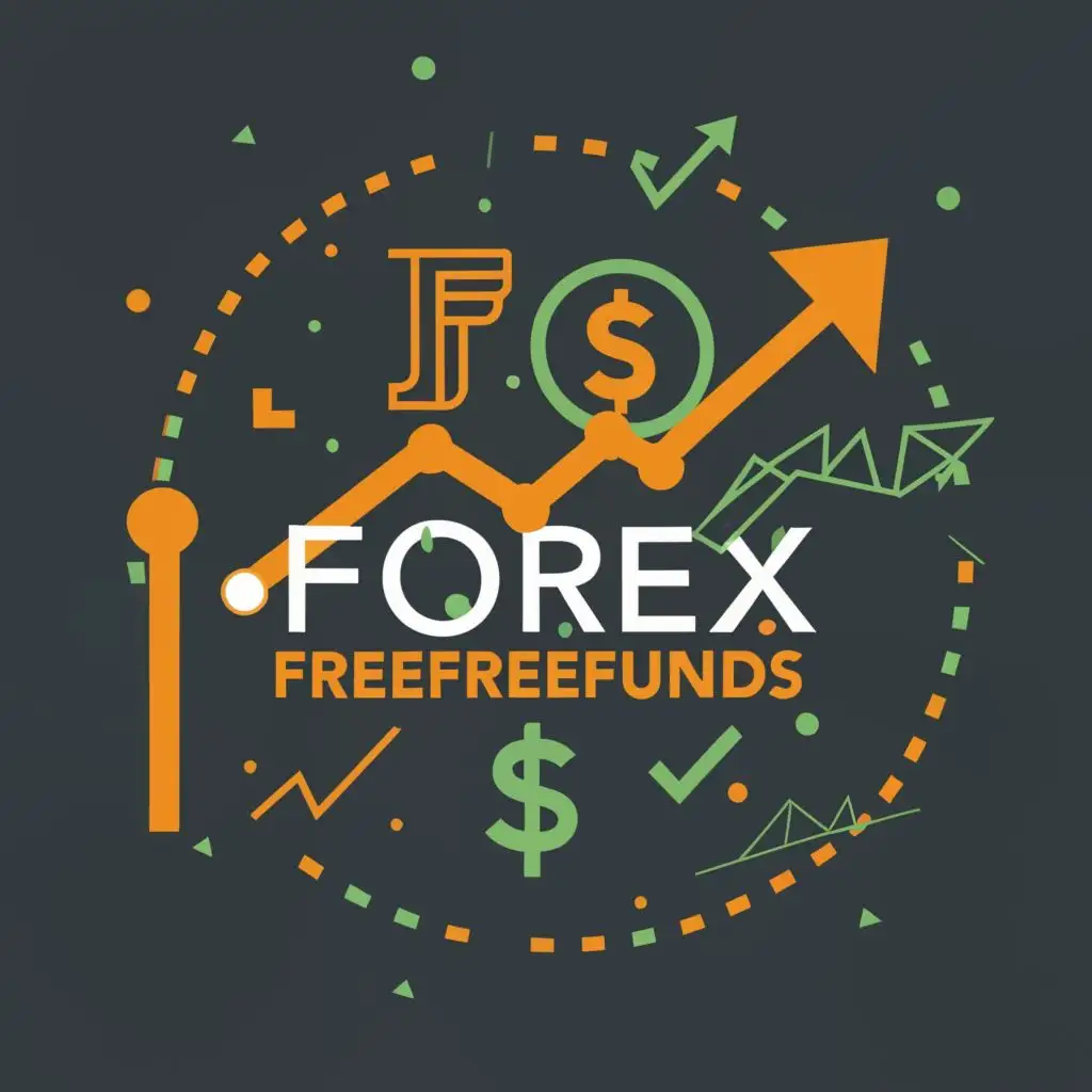 logo, forex chart market, with the text "ForexFreeFunds", typography, be used in Finance industry
