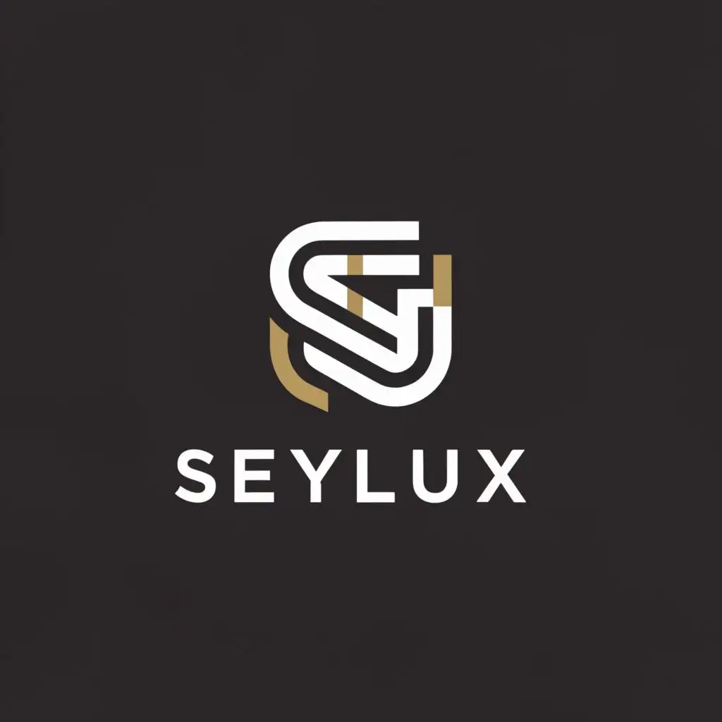 a logo design,with the text "SeyluX", main symbol:interior design,Minimalistic,be used in Construction industry,clear background
