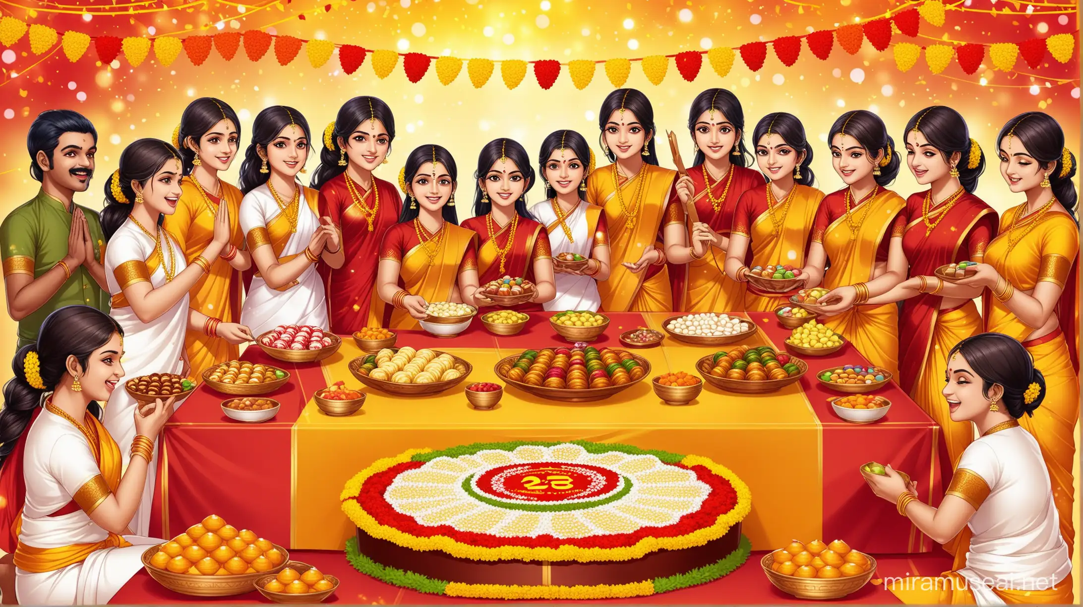 Title: Celebrate Sinhala Tamil New Year with Us!  Subtitle: Wishing You Joy, Prosperity, and Peace  Image: (Include an image of traditional Sinhala Tamil New Year celebrations, such as people playing games, preparing sweets, or exchanging gifts)  Text: - Join us in celebrating the vibrant cultures of Sinhala and Tamil communities as we welcome the New Year with joy and unity. - Let's cherish the traditions, customs, and values that bind us together as one family. - May this New Year bring you happiness, prosperity, and success in all your endeavors.  Date 