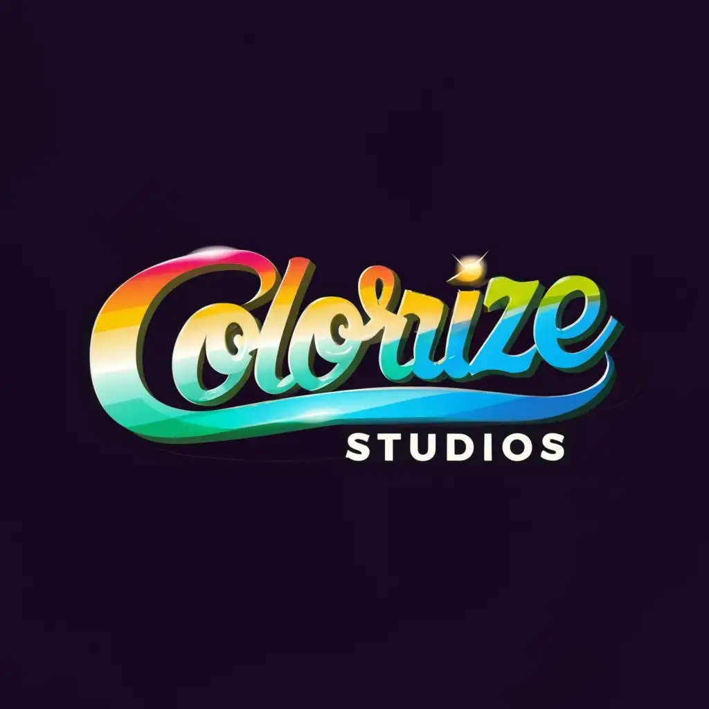 logo, ColorizeStudios, with the text "ColorizeStudios", typography, be used in Entertainment industry