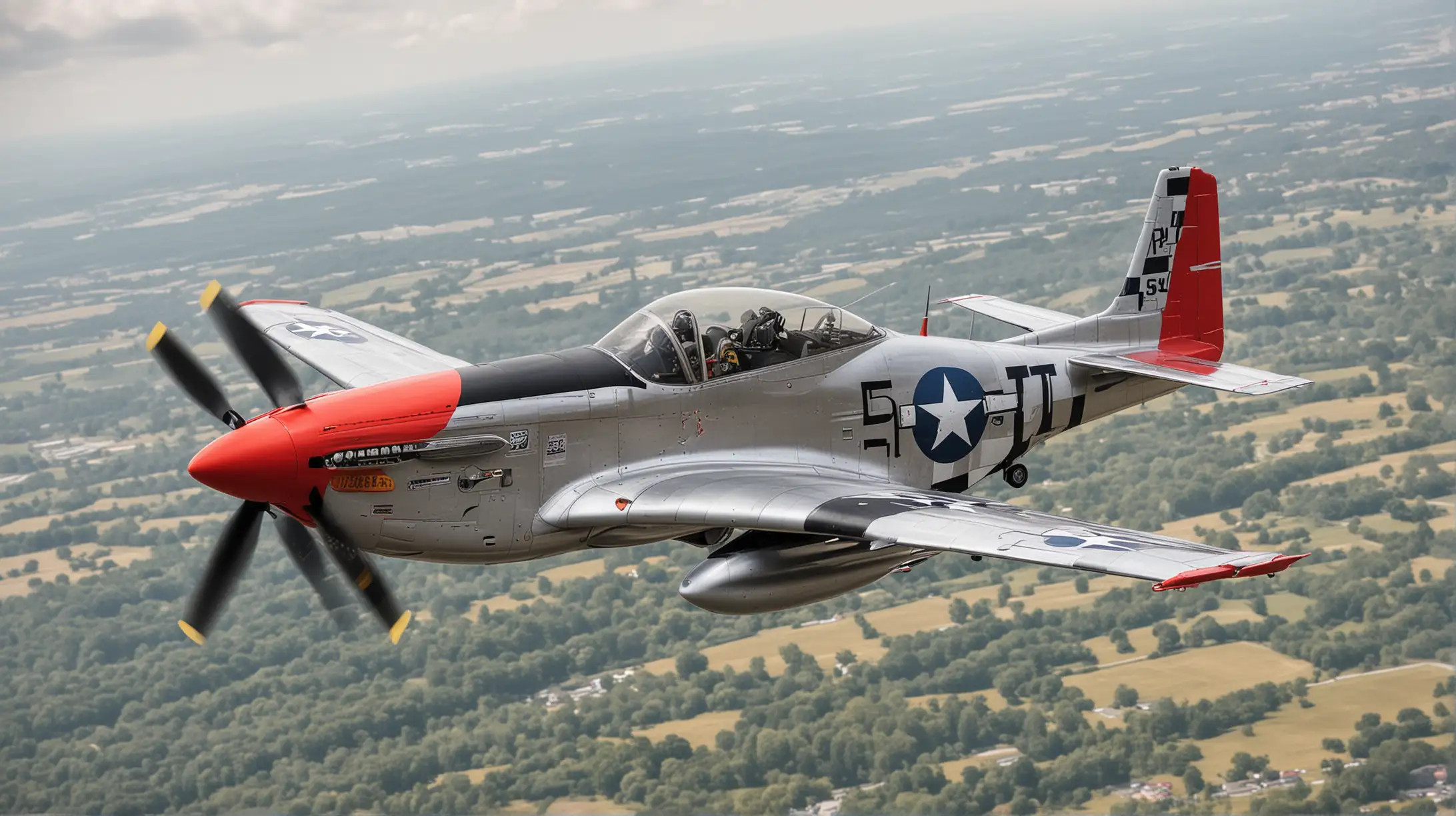 create a p51 mustang in the skt