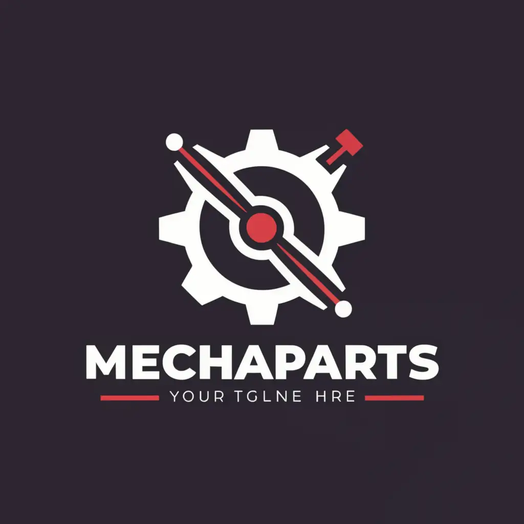 a logo design,with the text "MECHA PARTS BD", main symbol:gear, bolt, wrench,,Minimalistic,clear background