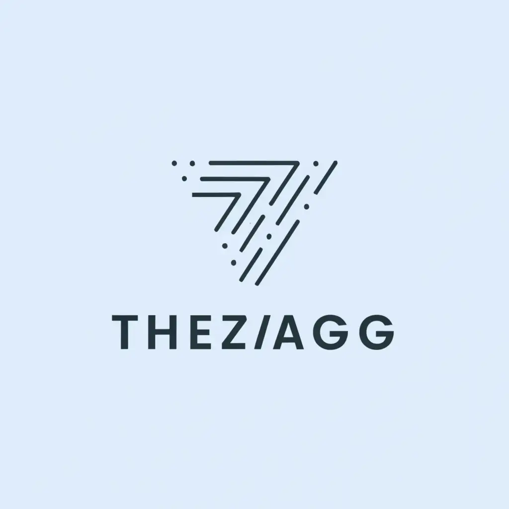 a logo design,with the text "thezagg", main symbol:"""
text
""",Moderate,clear background