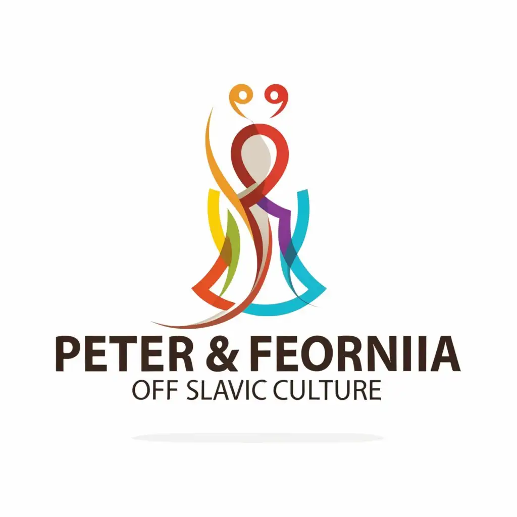 a logo design,with the text "Center of Slavic Culture", main symbol:The Statue of Peter and Fevronia,Moderate,clear background
