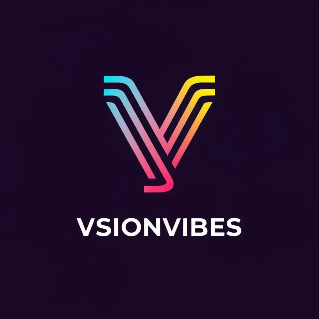 a logo design,with the text "VisionVibes", main symbol:VisionVibes,complex,be used in Internet industry,clear background