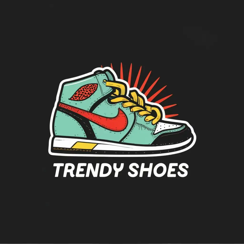 logo, SNEAKER SHOES, with the text "CKB TRENDY SHOES", typography, be used in Sports Fitness industry