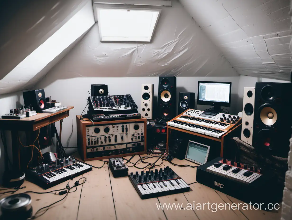 Lofi-Boombap-HipHop-Creation-in-a-Cozy-White-Attic-with-MPC-Magic