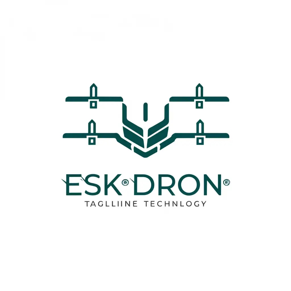 LOGO-Design-For-Eskadron-Modern-Quadcopter-Emblem-for-Education-Industry