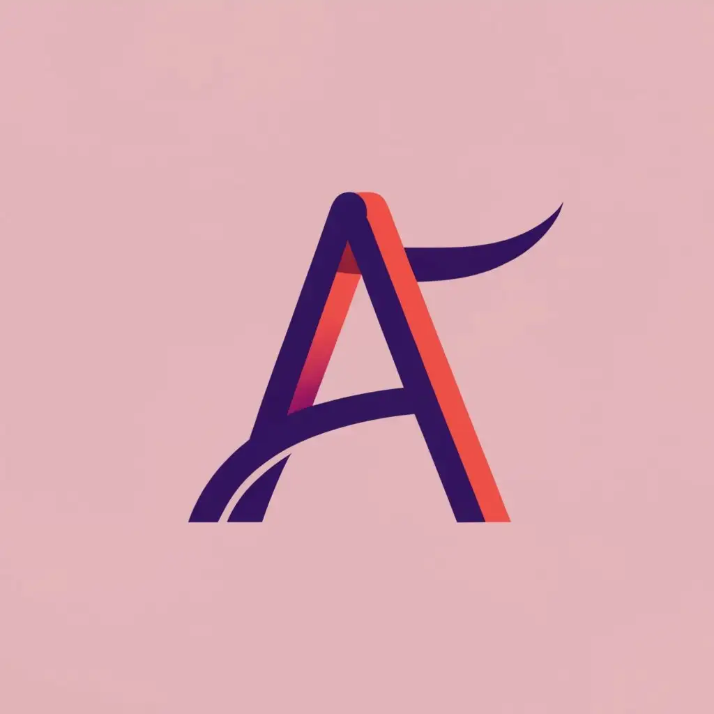 logo, Coding, with the text "A", typography, be used in Technology industry