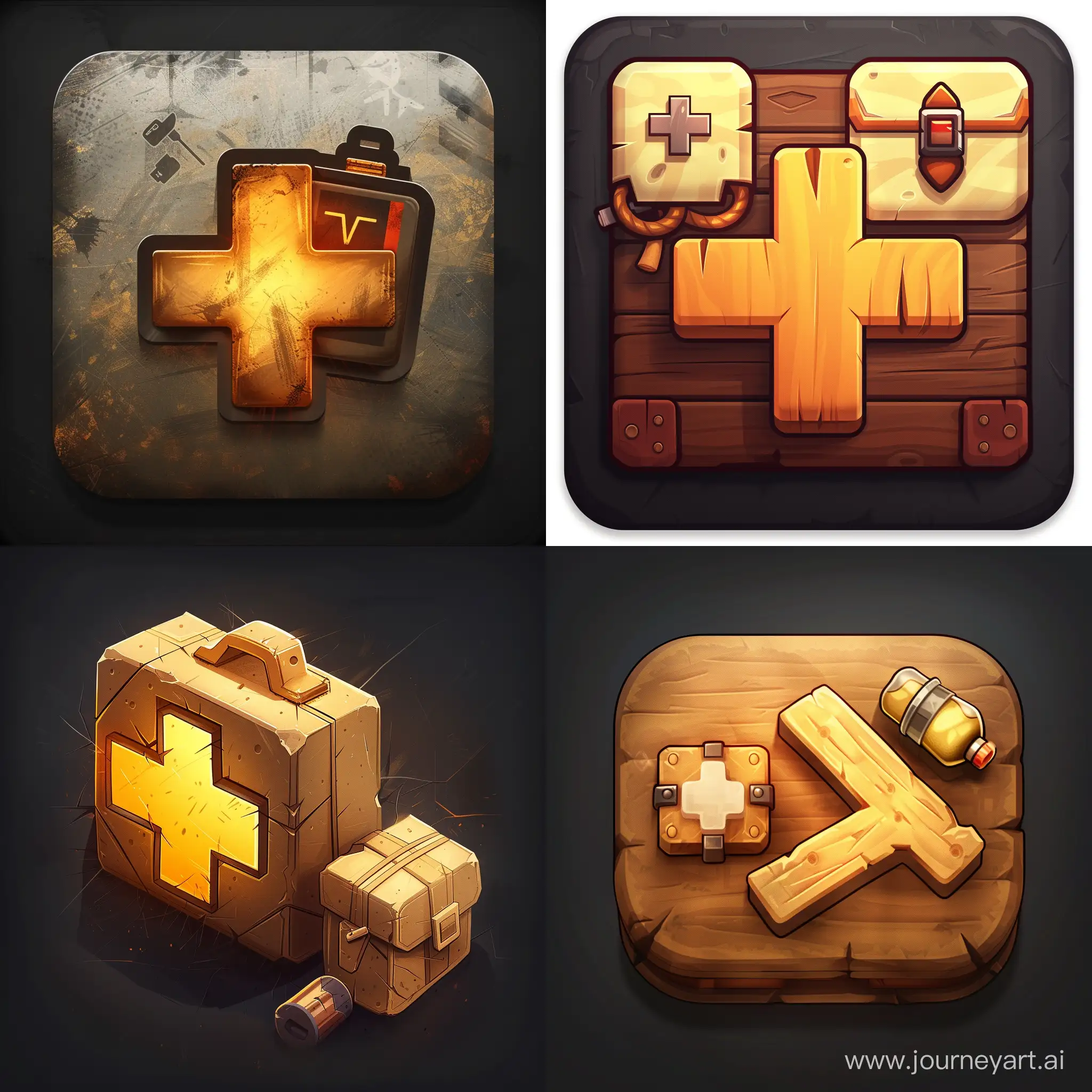 Survival-Game-Icon-Plus-Sign-and-First-Aid-Kit