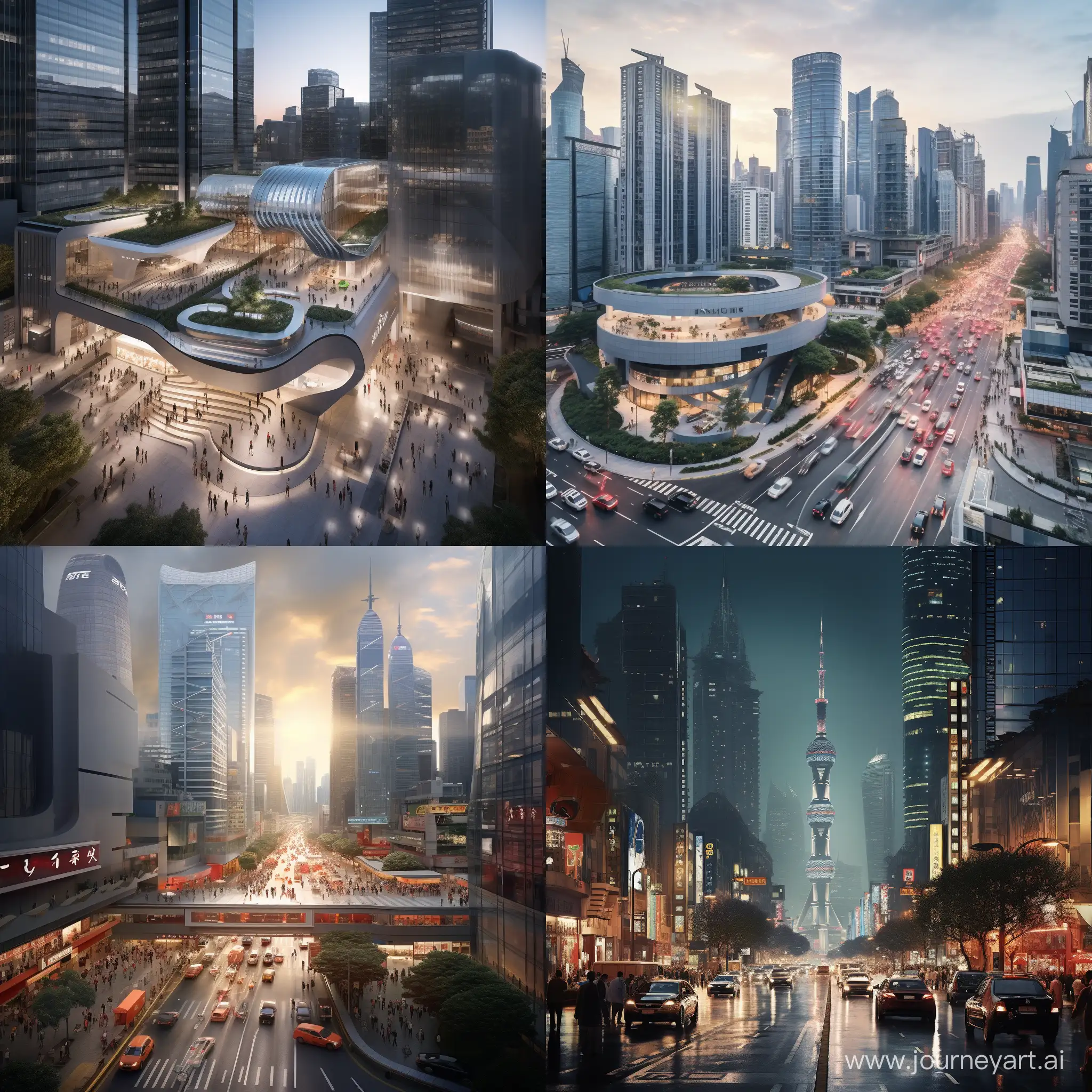 Urban-Reflections-Xujiahui-Center-Architecture-in-a-11-Aspect-Ratio