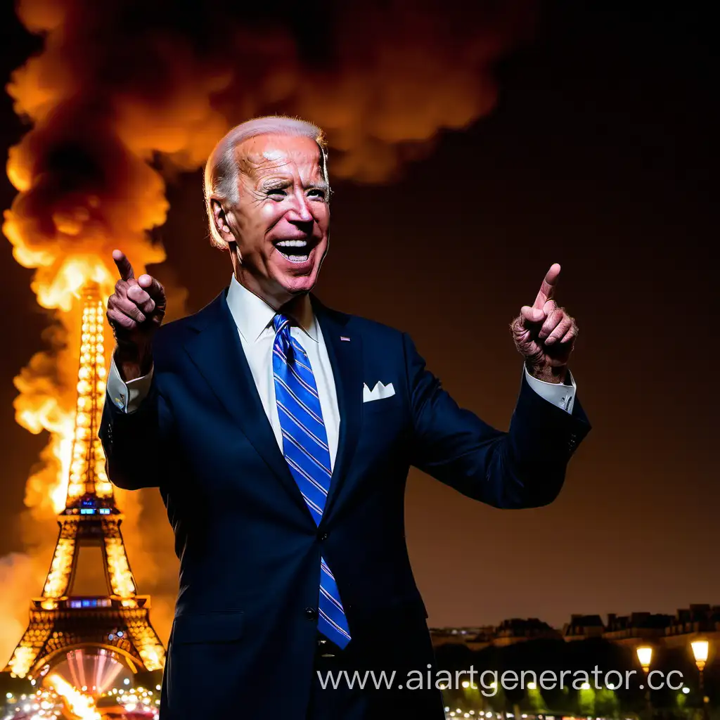 Biden-Laughs-as-Eiffel-Tower-Burns-in-Paris-Night-Scene