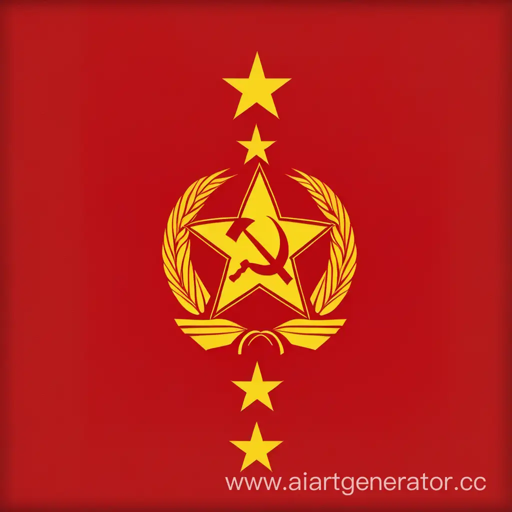 Contemporary-Interpretation-of-the-USSR-Flag-with-a-Stylish-Twist