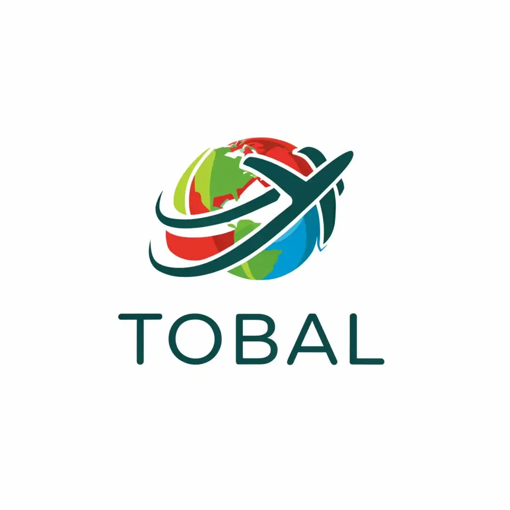 LOGO-Design-for-Tobal-Animated-Plane-Earth-Circuit-with-Minimalistic-Aesthetic-for-Travel-Industry