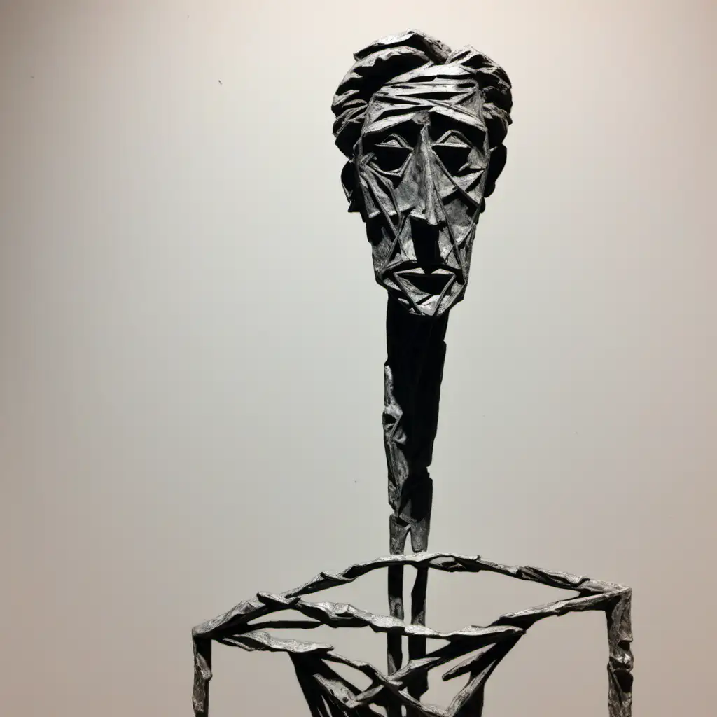 Sculptural Elegance in Alberto Giacometti Inspired Art