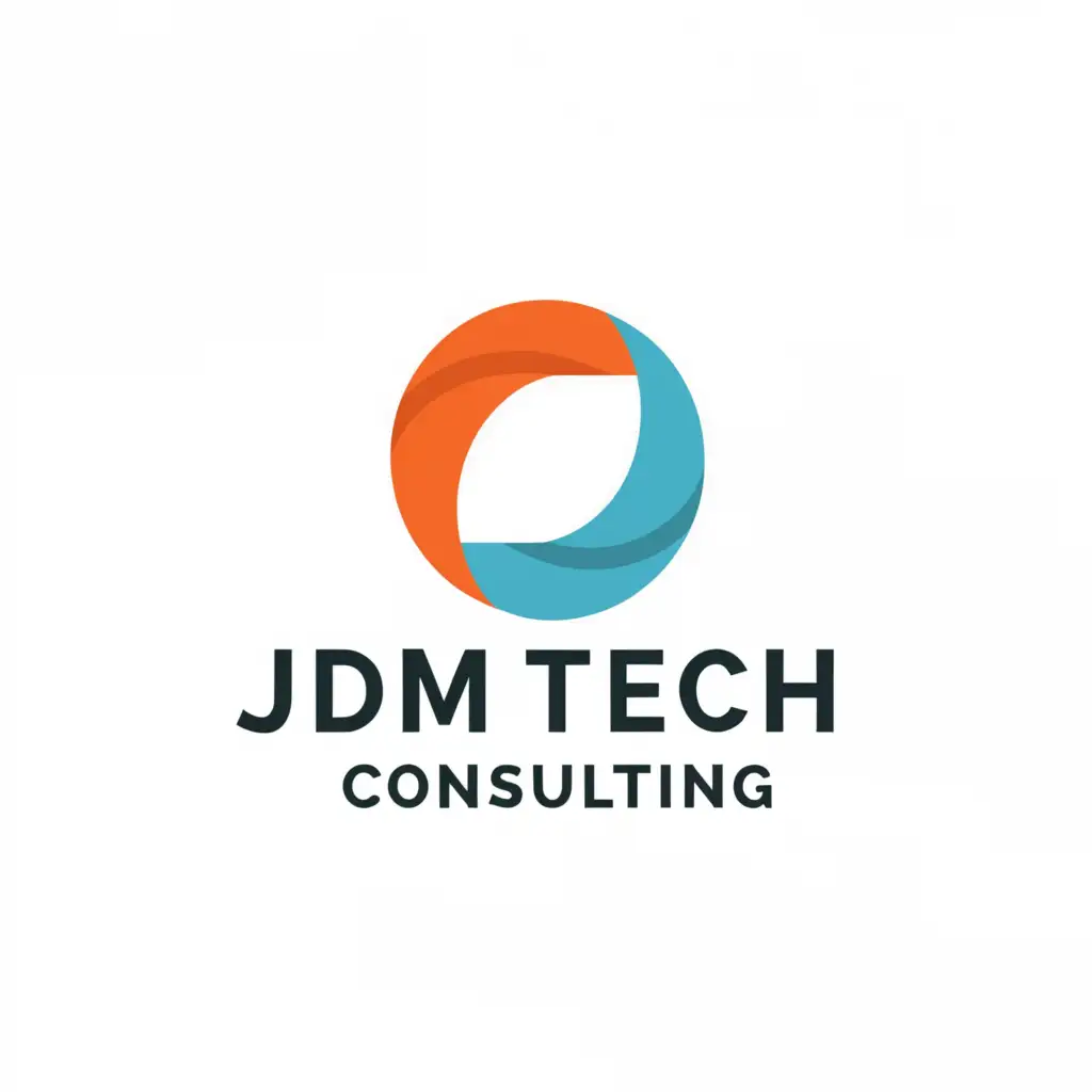 a logo design,with the text "JDM Tech Consulting", main symbol:payroll finance,Minimalistic,be used in Technology industry,clear background