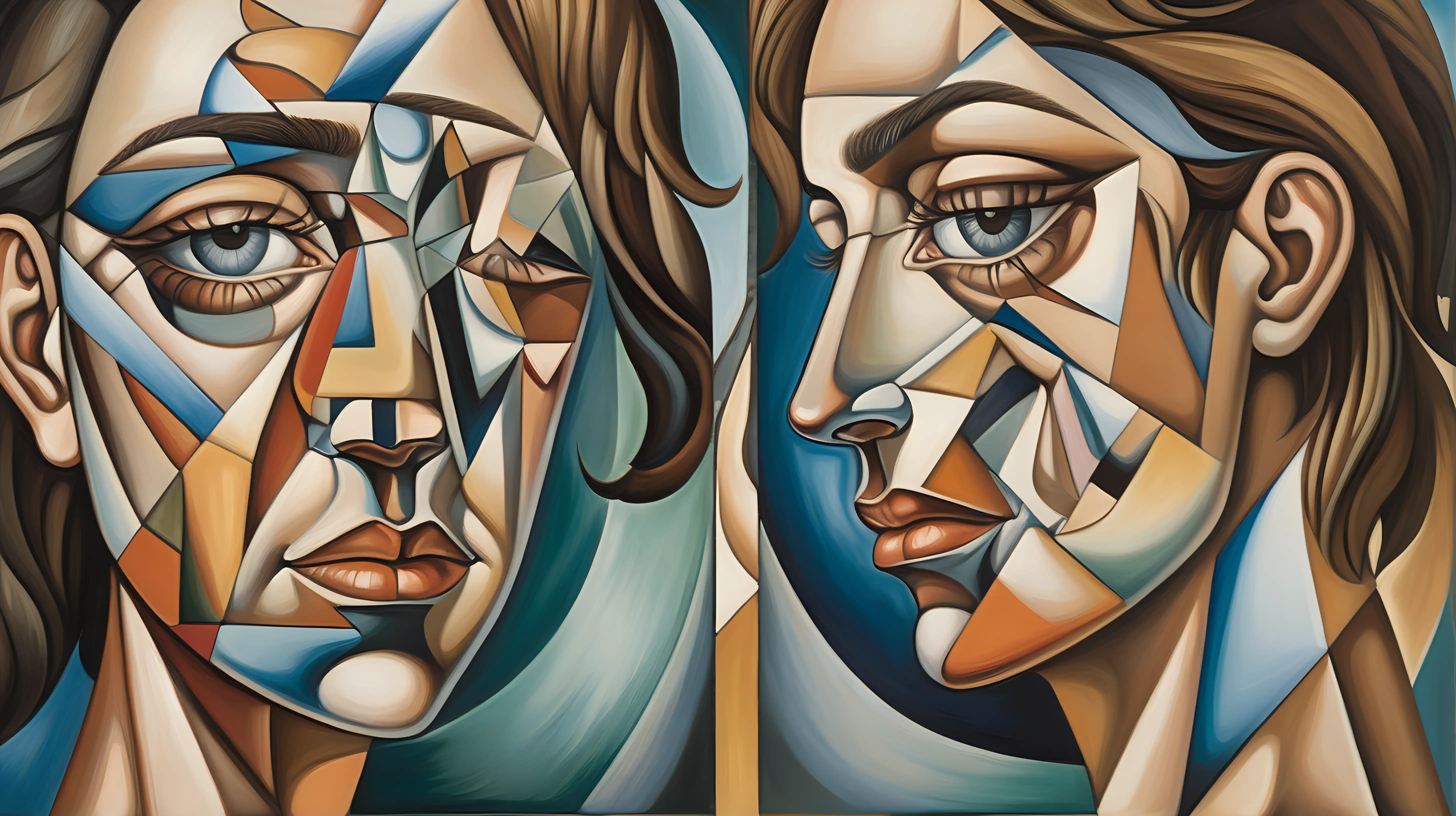 Cubist Dream Reflections: Reflect on the nature of identity and self-discovery through a series of Cubist self-portraits, where fractured images and distorted features reveal the complexity of the human psyche.