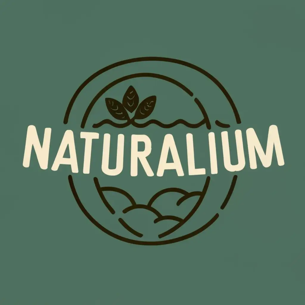 logo, Nature
Terrarium, with the text "Naturalium", typography