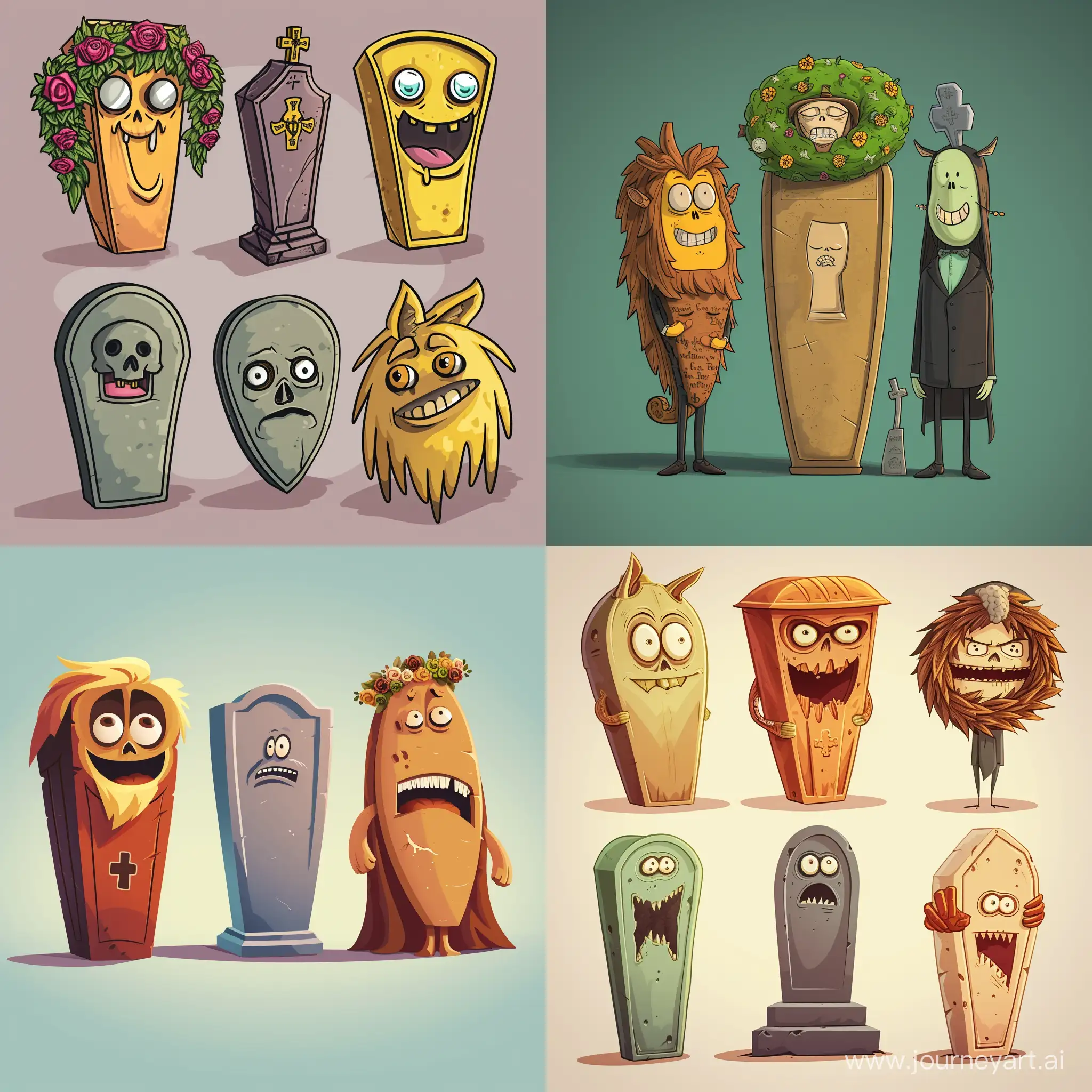 Whimsical-Anthropomorphic-Objects-in-Adult-Cartoon-Style